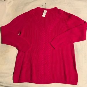 Talbots cable knit sweater size M